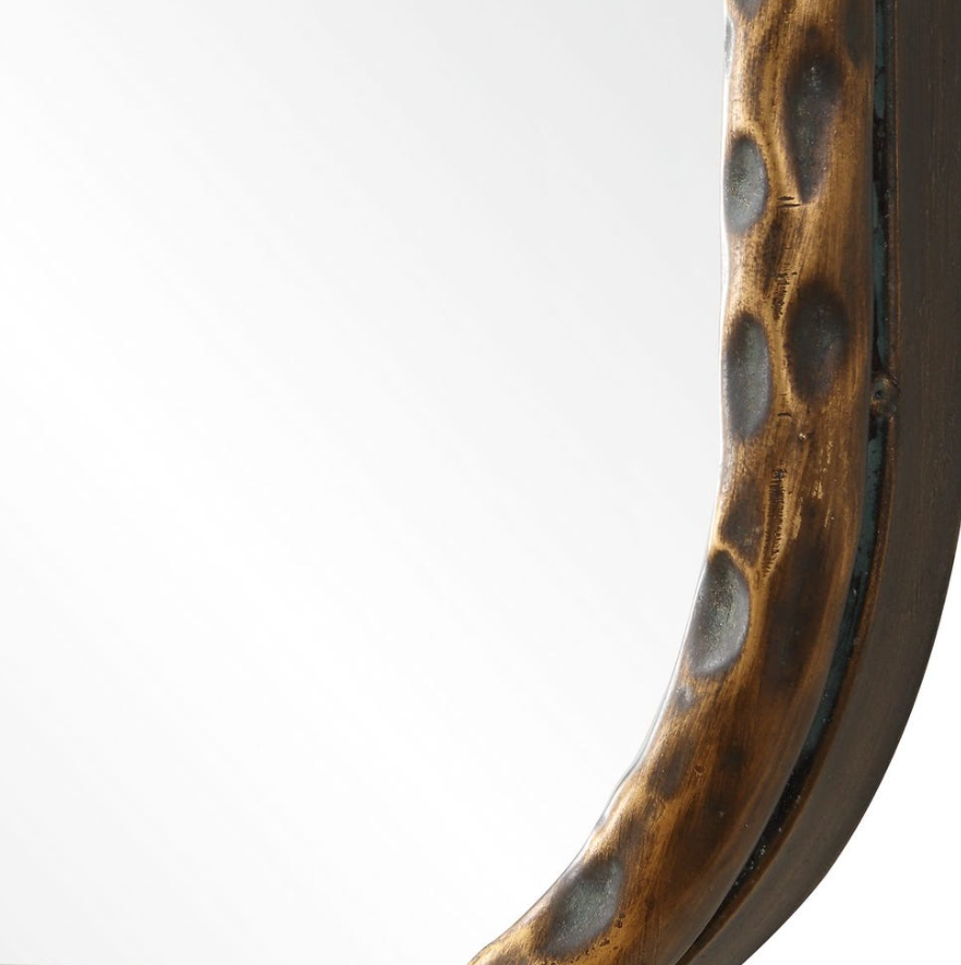 A Little Knotty Mirror: Iron Frame Detail View