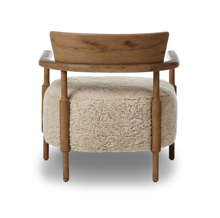 Amber Lewis x Four Hands Bennett Chair: Product Back View