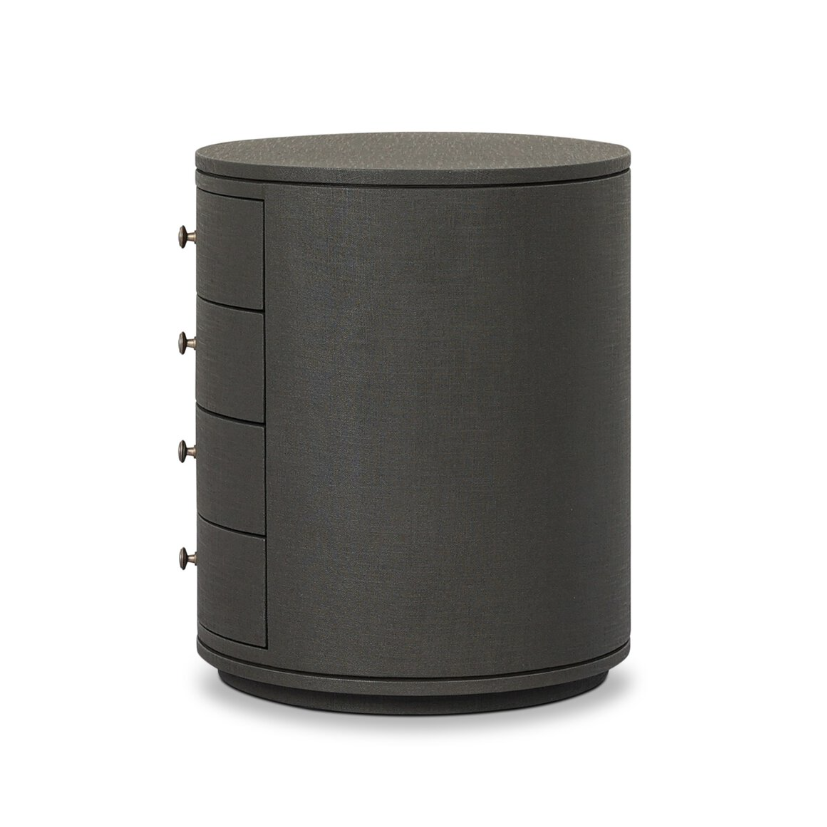 Amelia Oval Nightstand: Product Side View