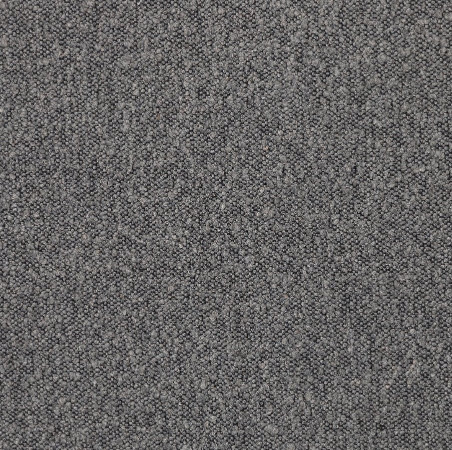 Anderson Bed in Knoll Charcoal-Queen Size: Textured Headboard View