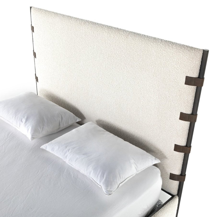 Anderson Bed in Knoll Natural-Queen Size: Headboard View