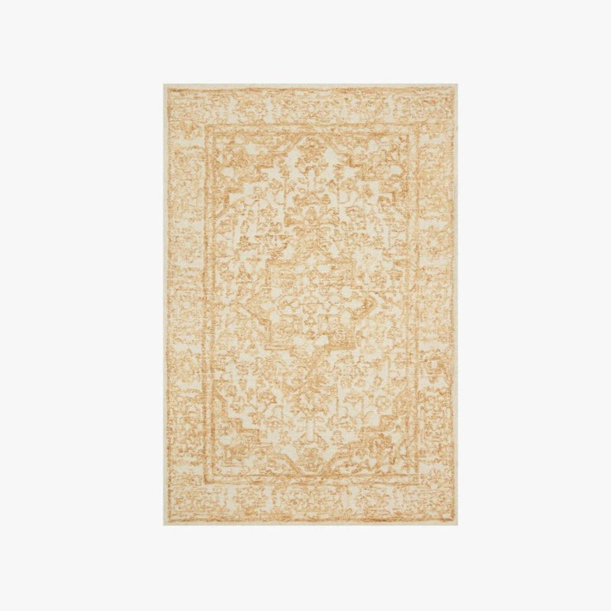 Magnolia Home by Joanna Gaines X Loloi Annie Rug in White/Gold