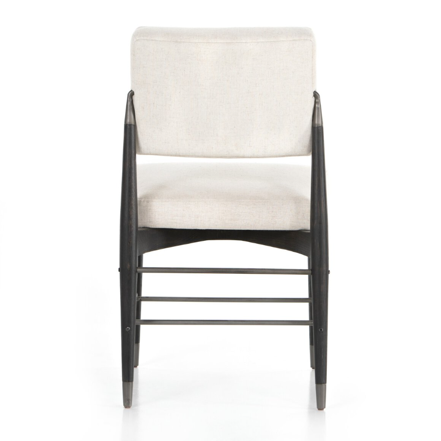 Anton Dining Chair-Savile Flax: Product Back View