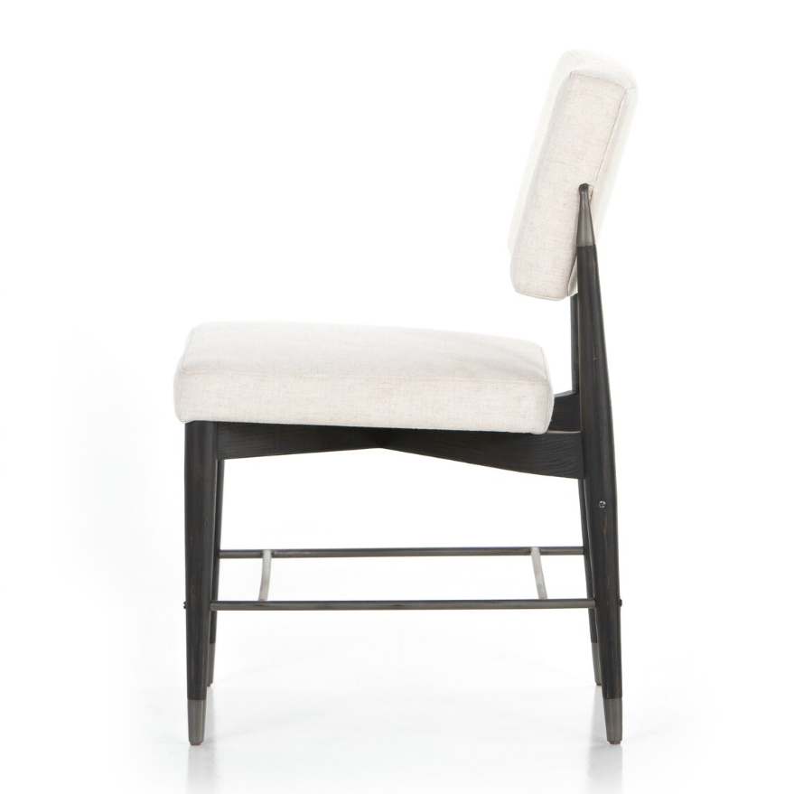 Anton Dining Chair-Savile Flax: Product Side View