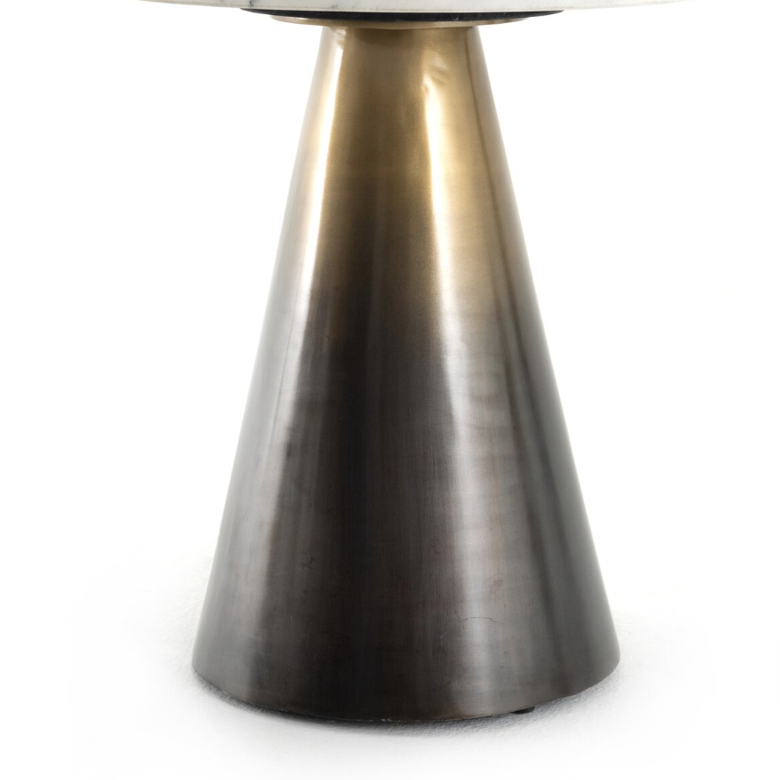Armon End Table: Cone Iron Base Product View