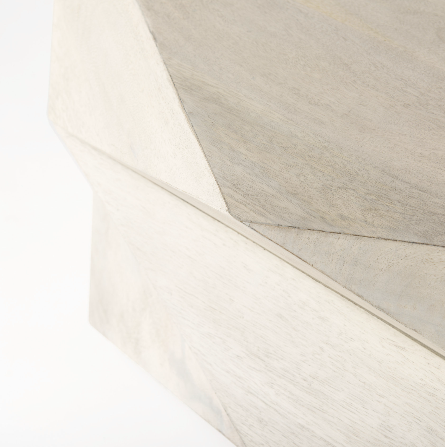 Arreto Hexagonal Storage Coffee Table: Product Corner View