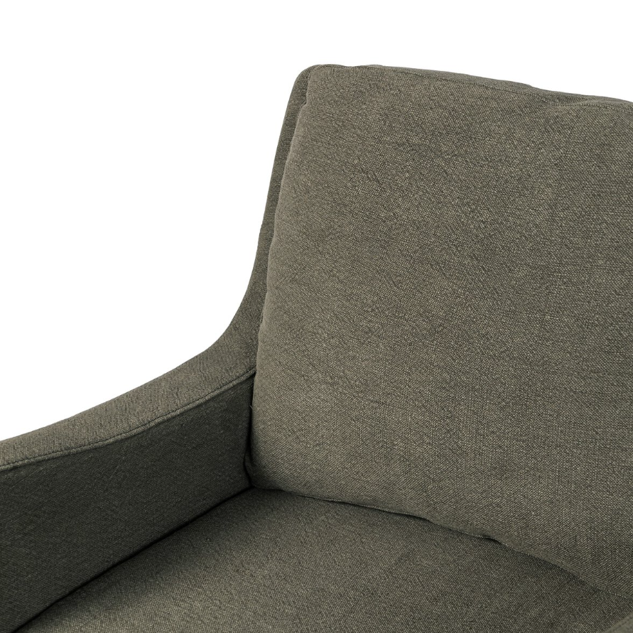 Amber Lewis x Four Hands Aurelia Dining Chair-Broadway Olive: Product Backrest View