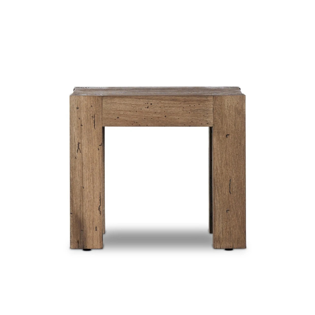 Abaso End Table-Rustic Wormwood Oak: Available at City Home PDX