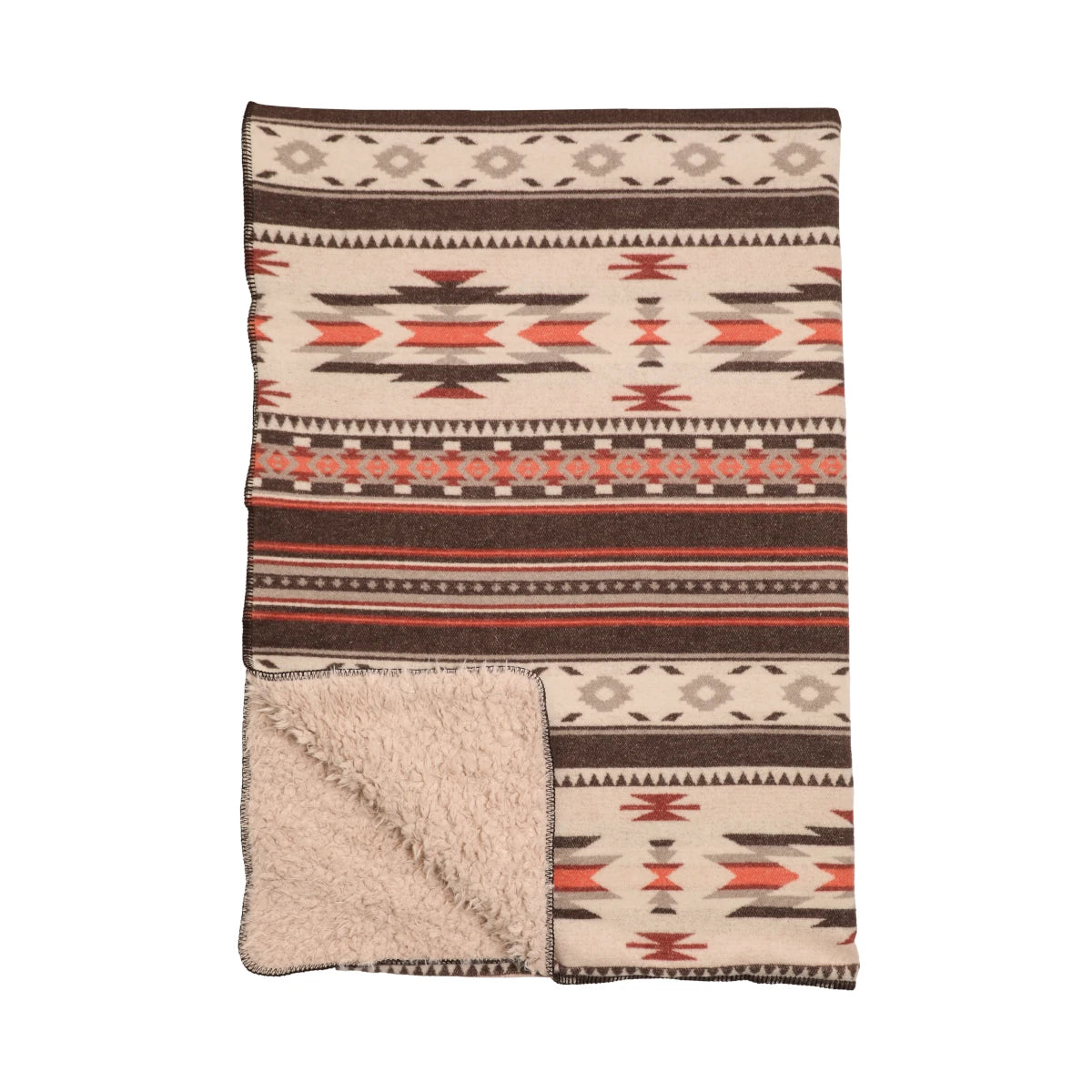 Alamosa Throw Blanket - premier faux-fur backed - available at City Home