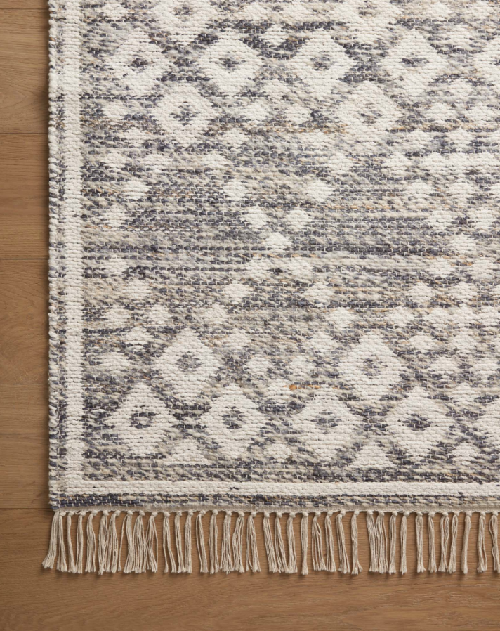 Angela Rose Rivers Rug in Denim/Ivory: Up-Close Product View