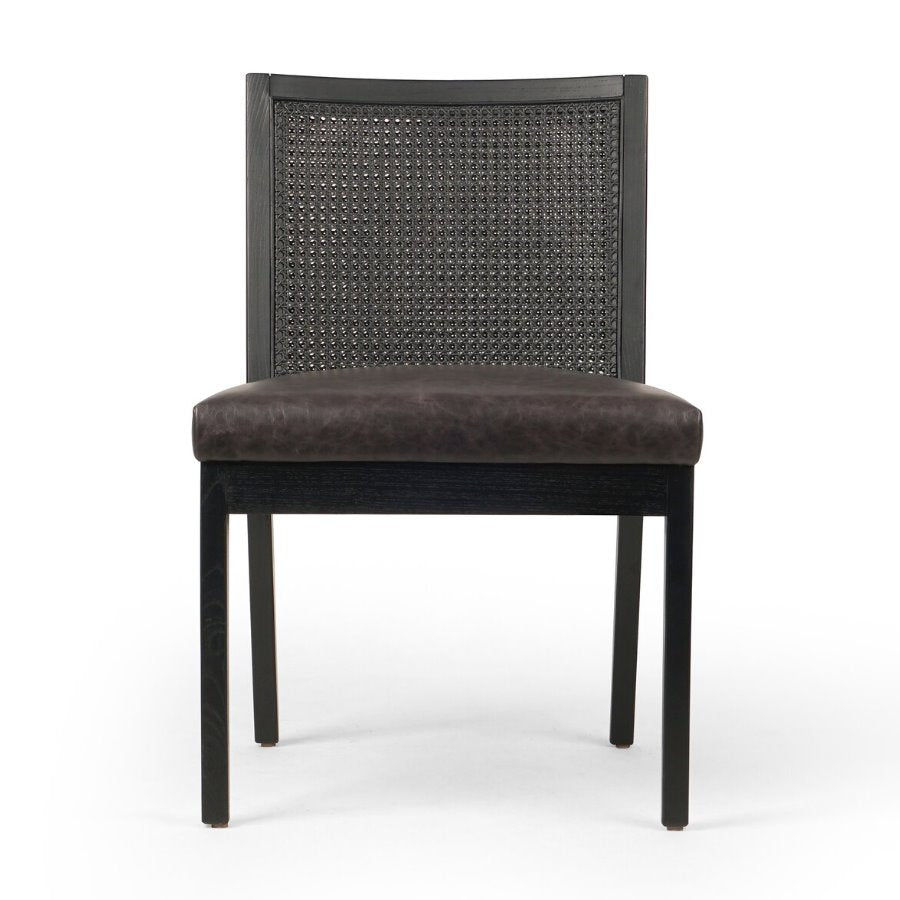 Antonia Armless Dining Chair-Sonoma Black: Front Product View