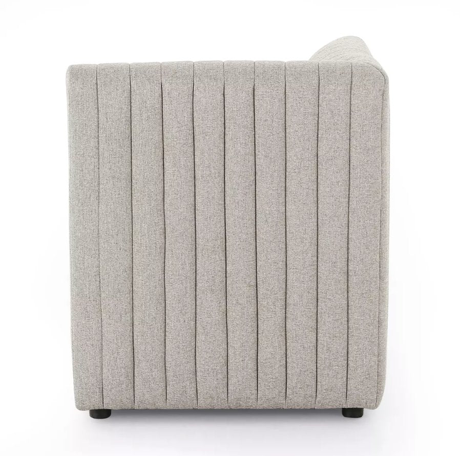 Augustine Corner Chair in Orly Natural: 2nd Product Side View