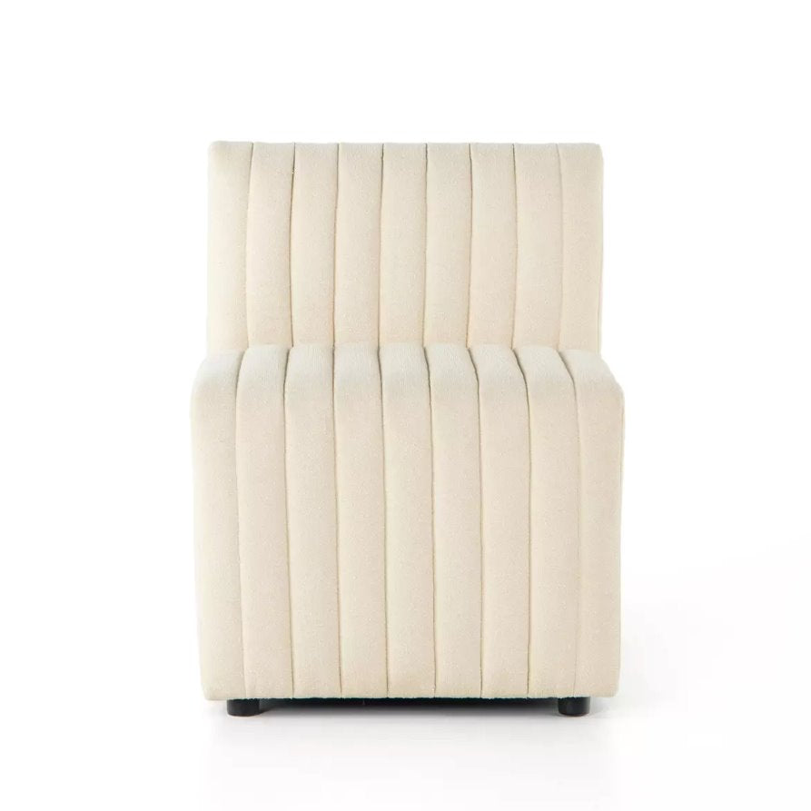 Augustine Chair in Capri Oatmeal: Front Product View