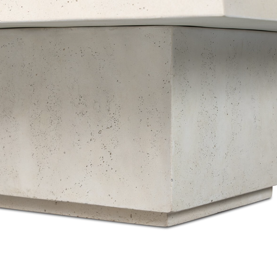 Avila Outdoor Coffee Table: Up-Close Product Base View