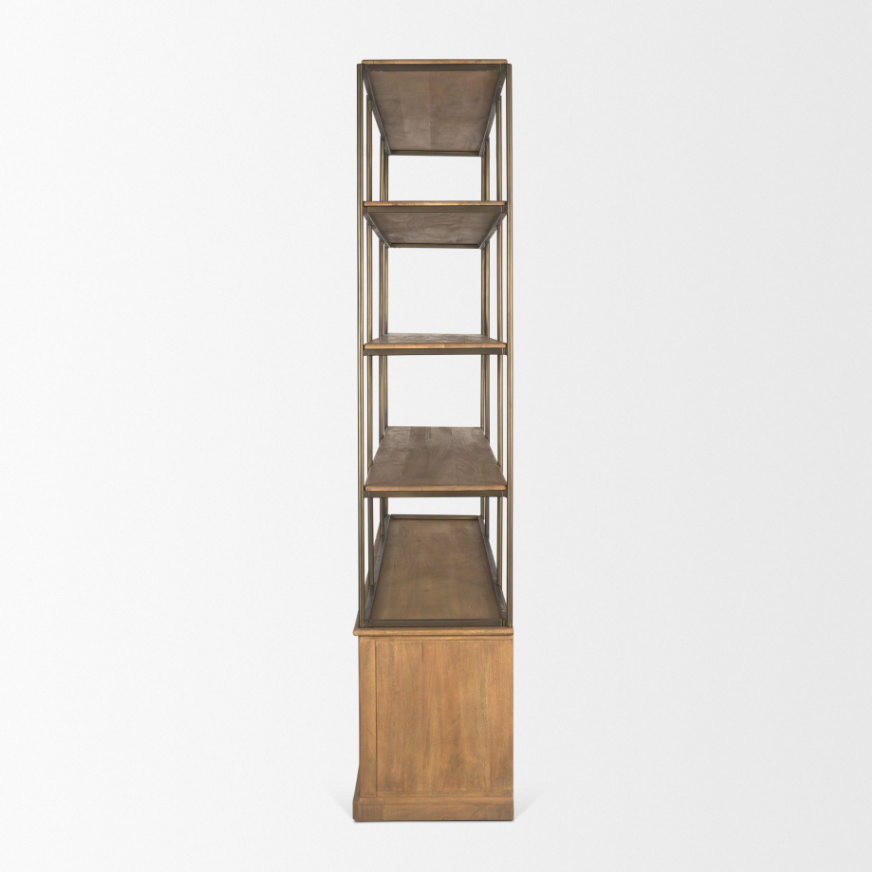 Baron 4-Door Shelving Unit: Product Side View