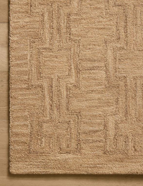 Jeremiah Brent X Loloi Barrow Rug in Camel/Brown - detail view
