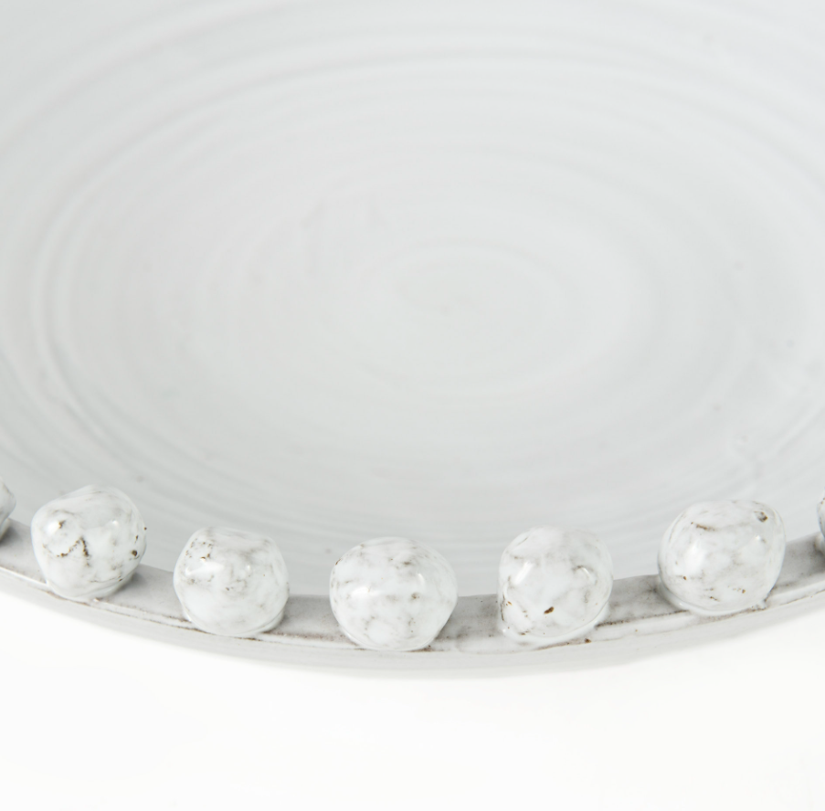 Basin Large Ceramic Decorative Bowl: Up-Close Product View