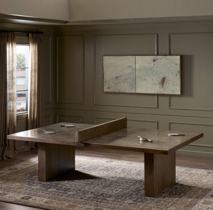 Bato Ping Pong Table: Gunmetal Clamps Product View: Ping Pong Style View