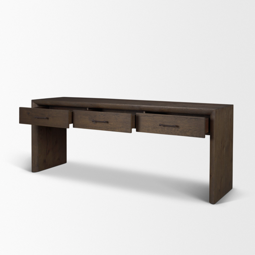 Belford Console Table: Open Drawers Product View