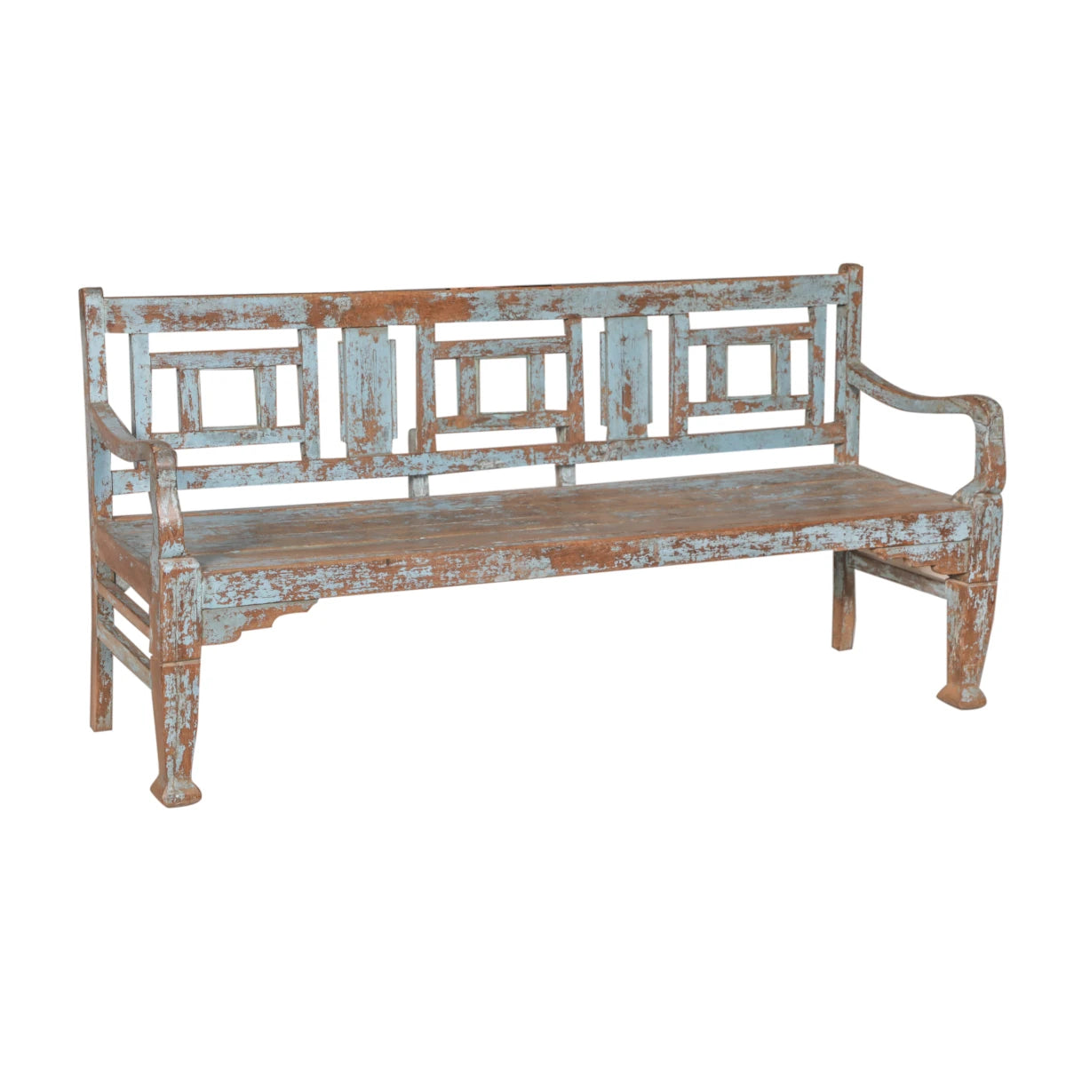 Artisan Crafted Teak Bench-Style Four: Product View
