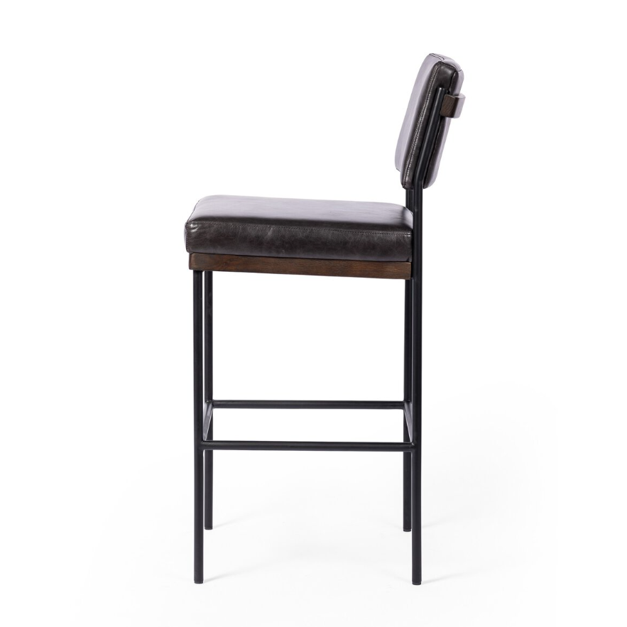 Benton Counter Stool-Sonoma Black: Product Side View