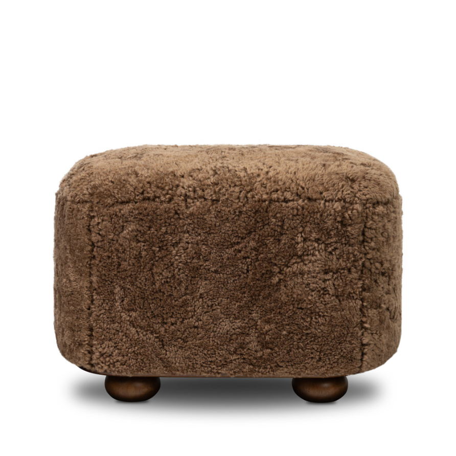 Bilbury Oval Ottoman: Front Product View