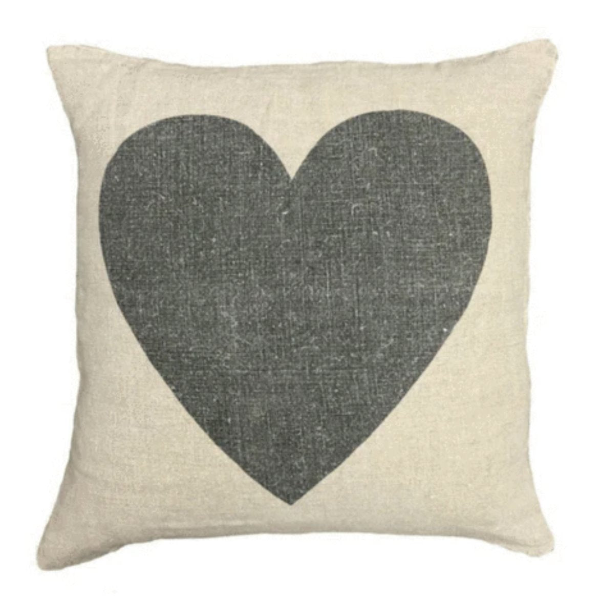Black Heart Pillow: Available at City Home PDX
