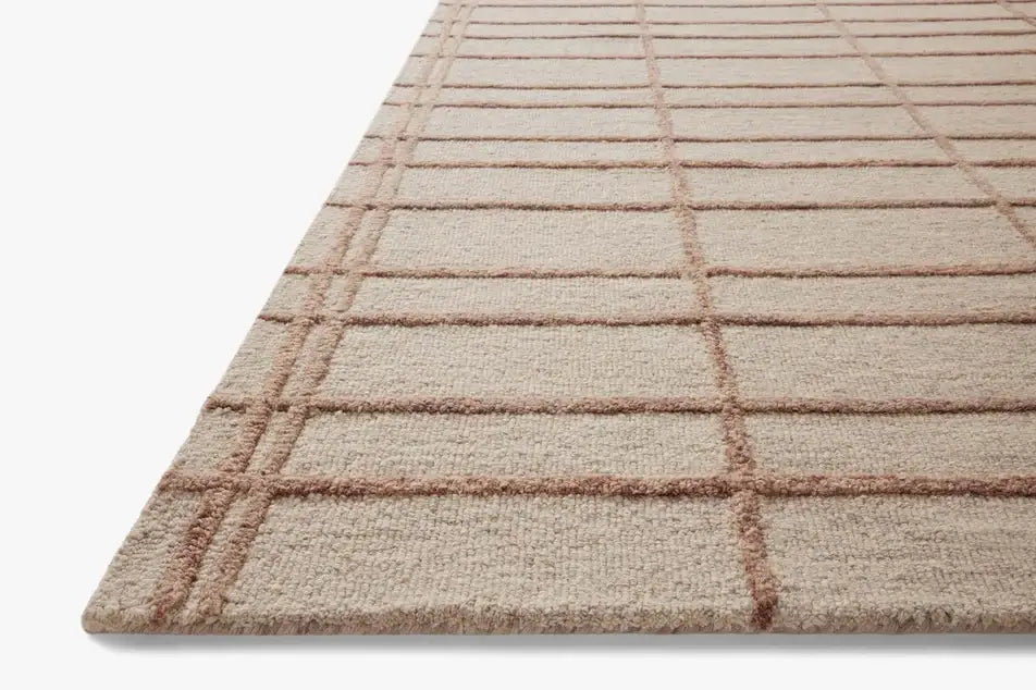 Chris Loves Julia × Loloi Bradley Rug in Rose/Blush - detail view
