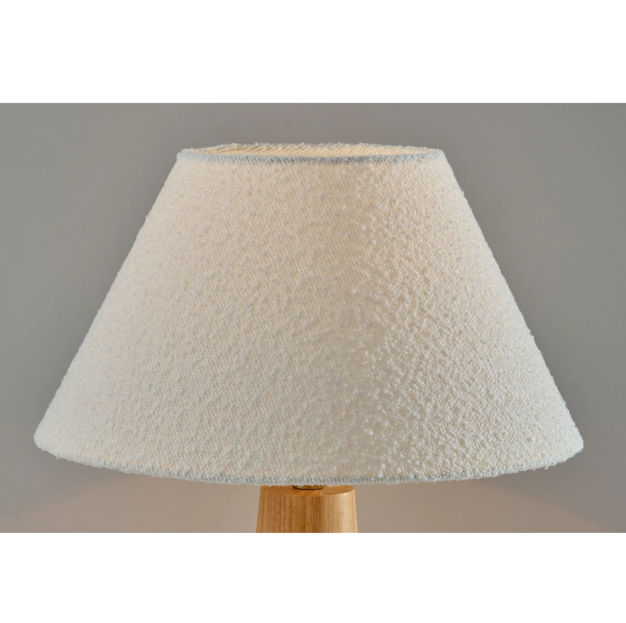 Brayden Tapered Table Lamp: Light-On Product Shade View