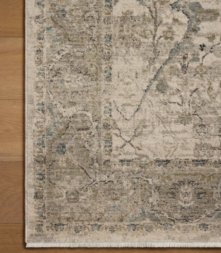 Briar Rug in Ivory/Sage: Up-Close Product View