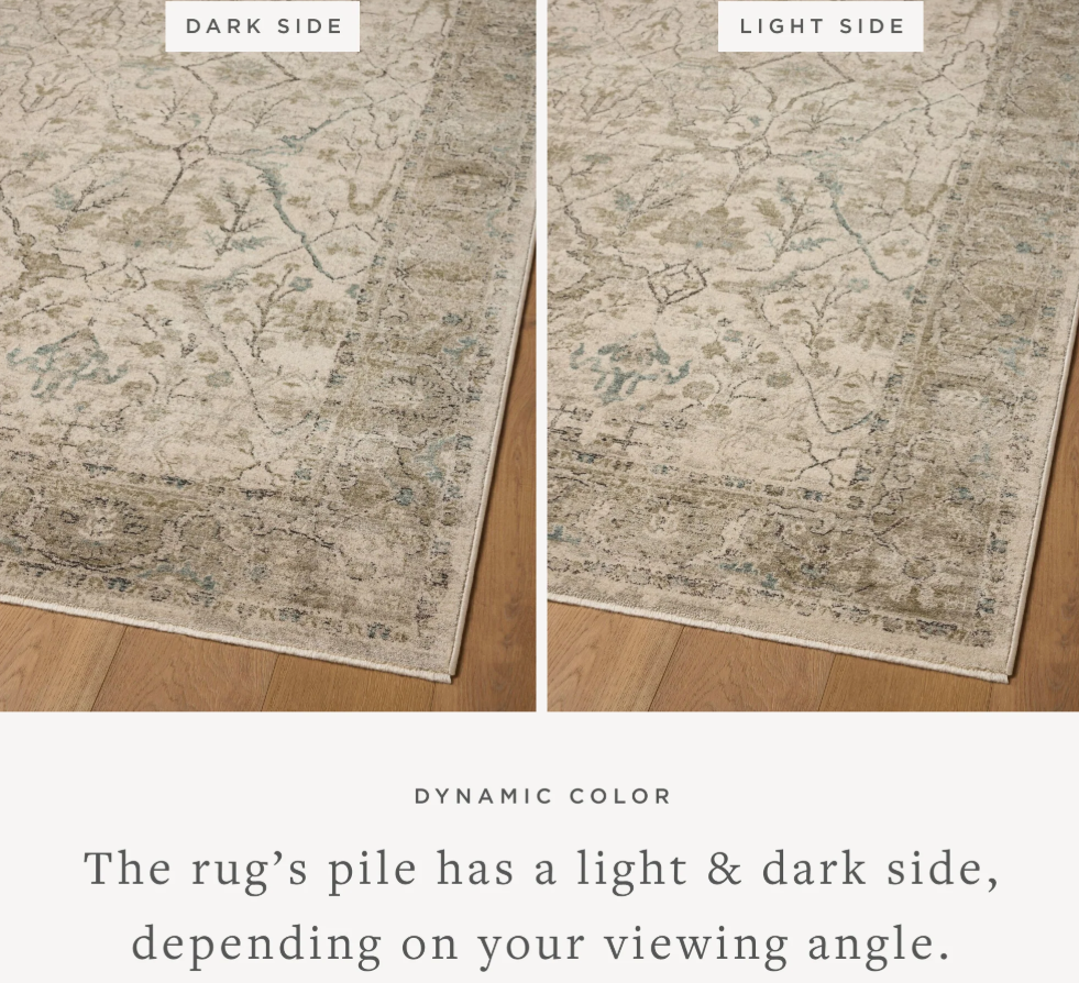 Briar Rug in Ivory/Sage: Product Details View