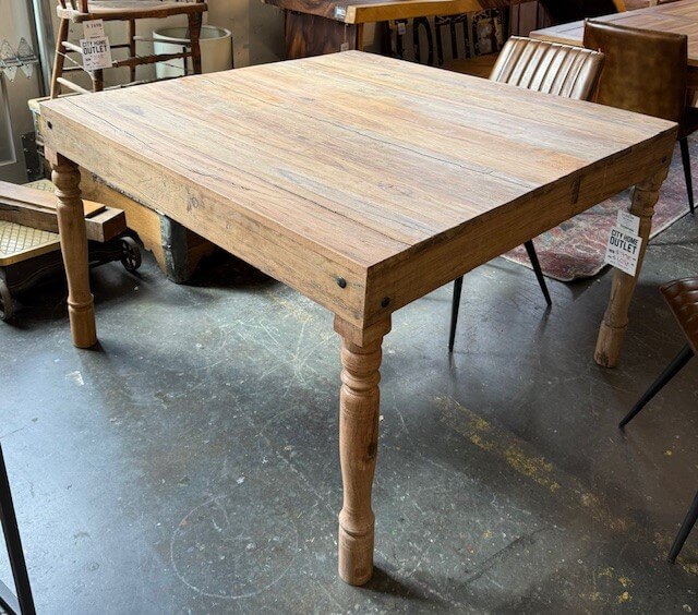 Butcher Block Table: Available at City Home PDX