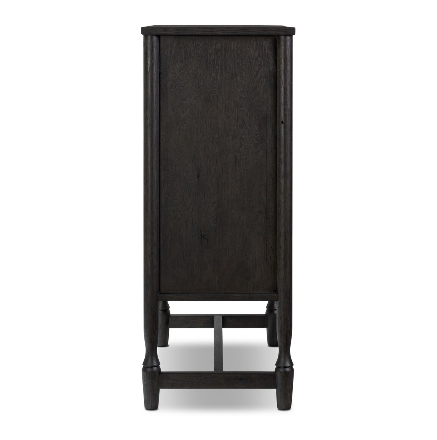 Amber Lewis x Four Hands Bari Bar Cabinet: Product Side View