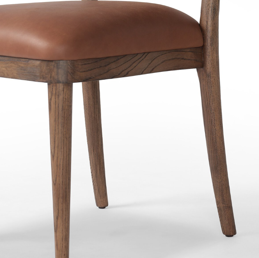 Amber Lewis X Four Hands Bella Dining Chair: Curved Legs View