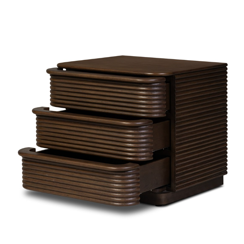 Benny Nightstand: Open Drawers Product View
