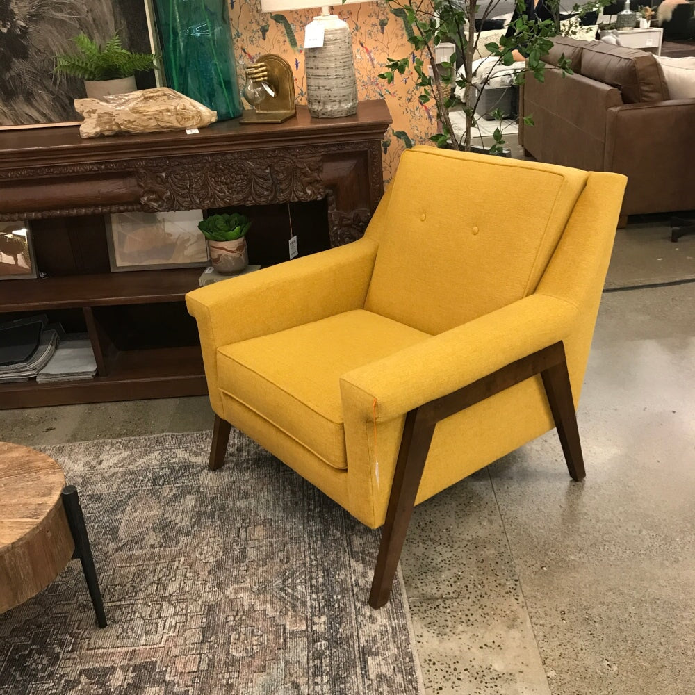 Biagio Accent Chair in Laguna Gold Dust - pictured in the City Home showroom