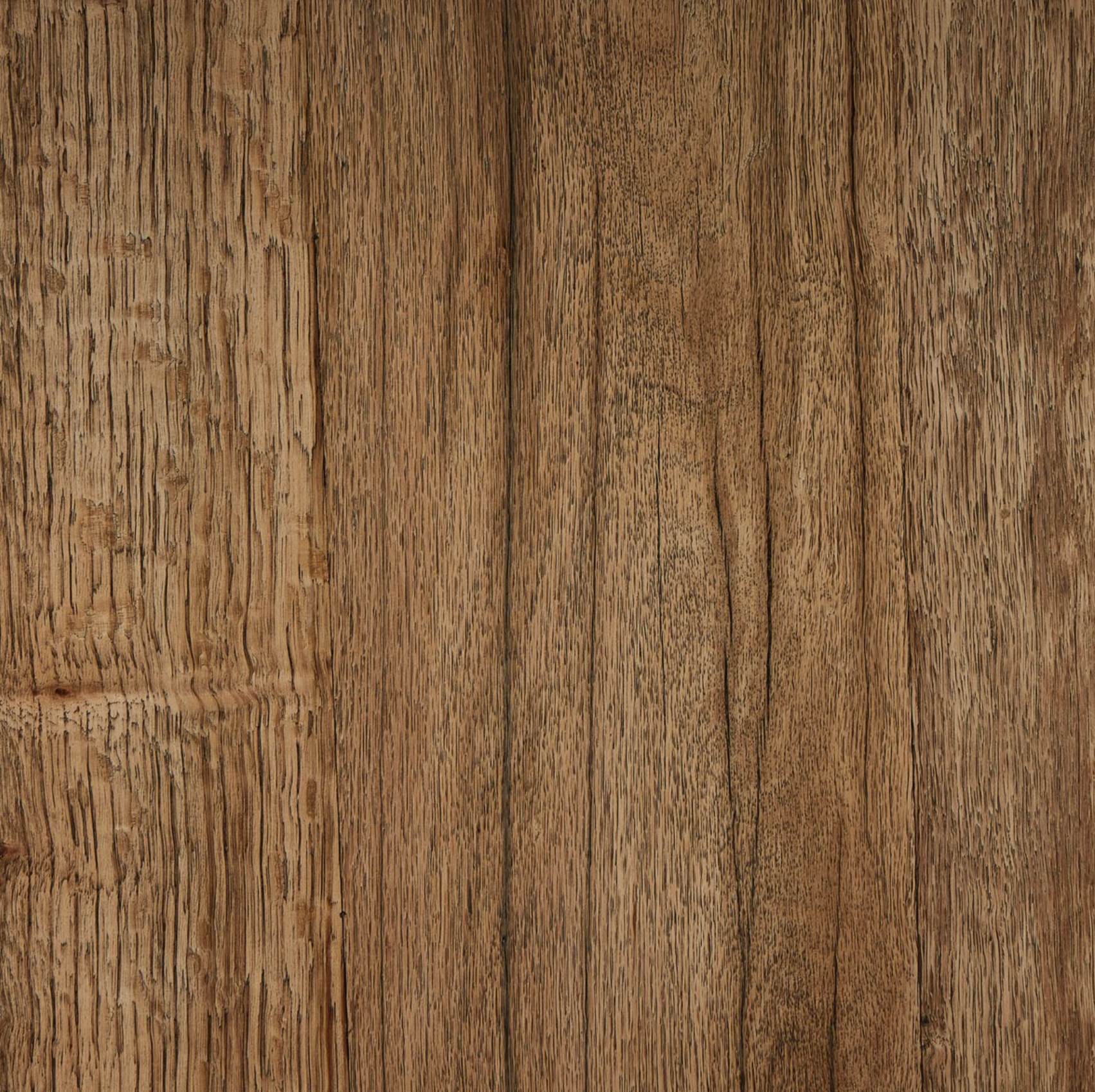 Brinton Console Table: Thick Oak Veneer Finish View