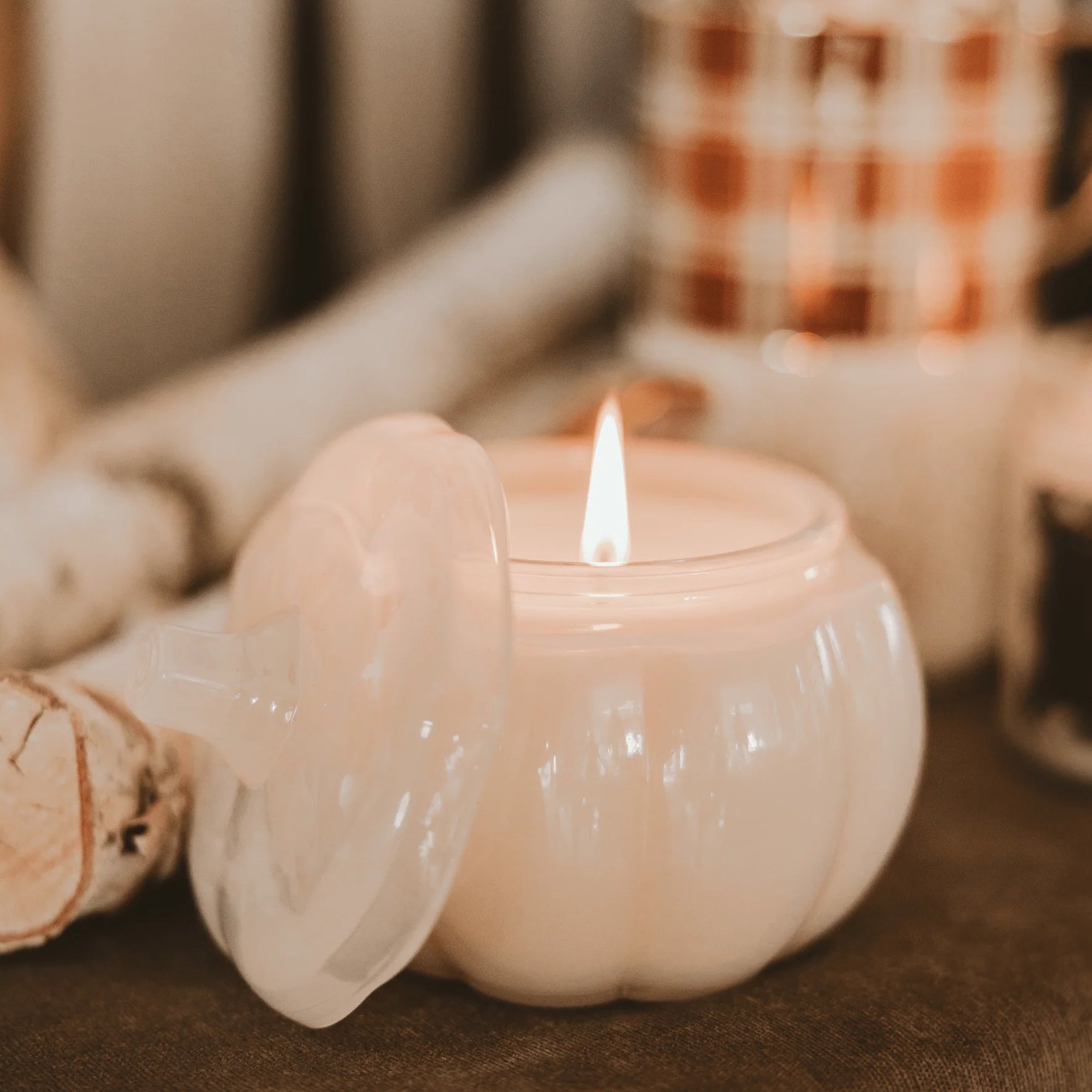 Warm and Cozy Pumpkin Jar Candle - available at City Home