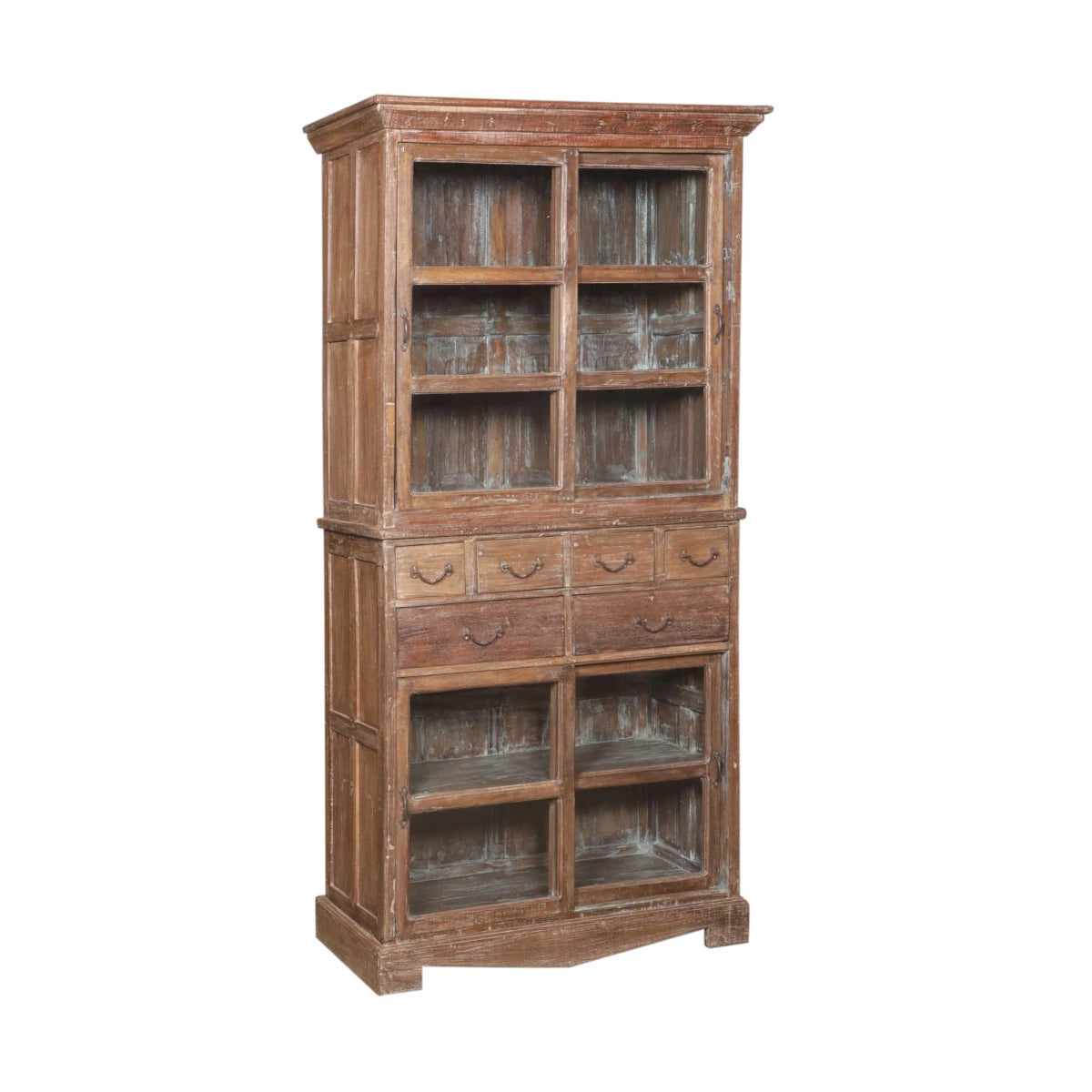 Handcrafted Cabinet with Glass-Style C: Product View