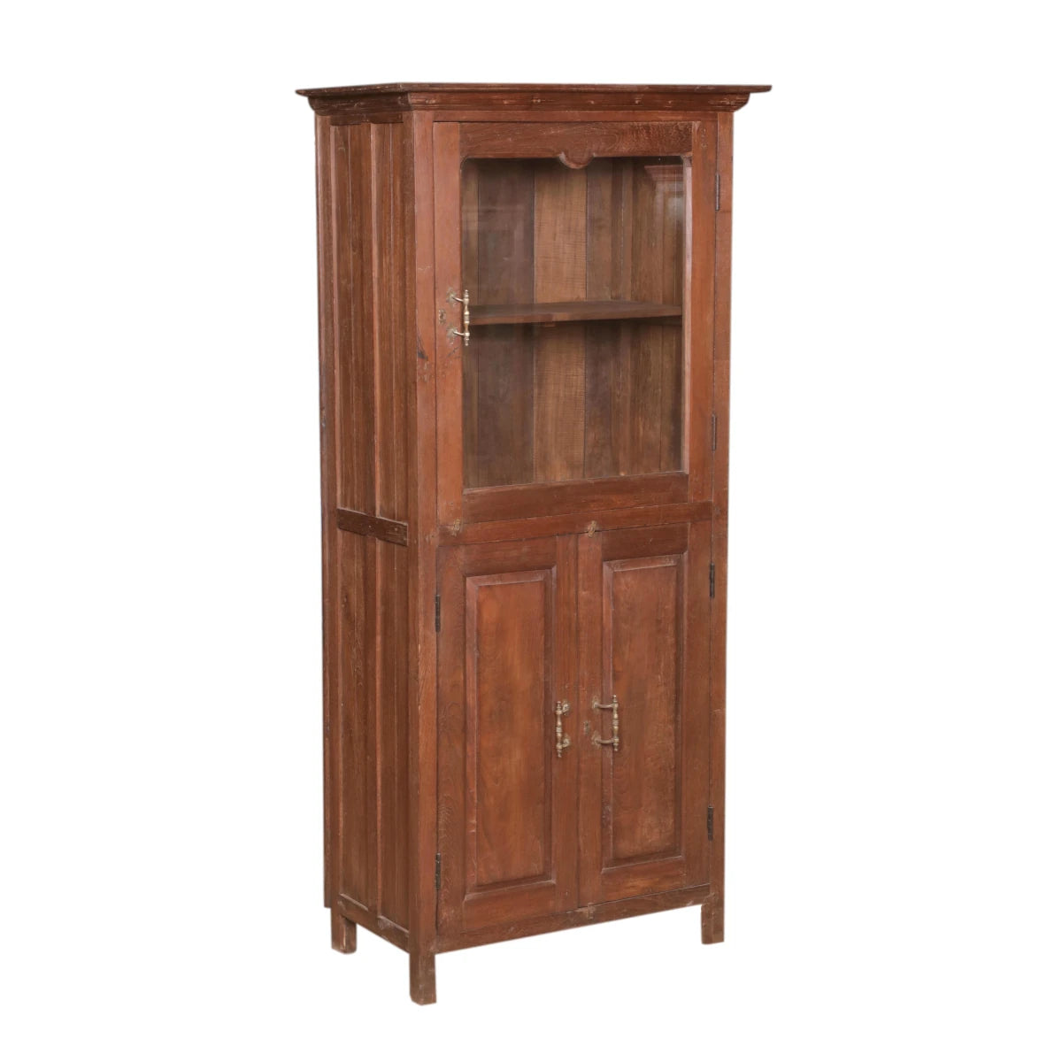 Handmade 2 Door Cabinet with Glass-Style Six: Product View