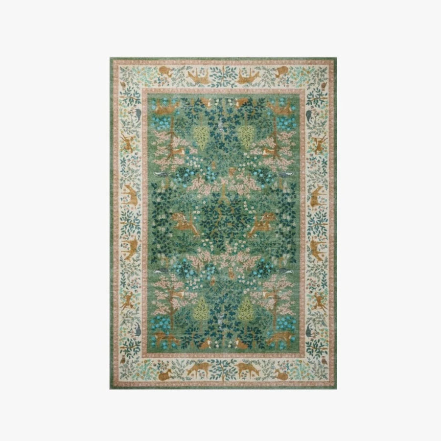 Rifle Paper Co. X Loloi Canopy Rug in Sage/Blush: Available at City Home PDX