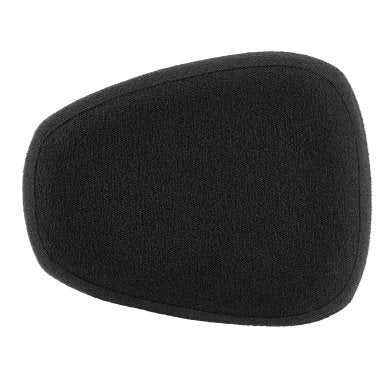 Carlese Small Ottoman in Palladian Charcoal: Top Product View