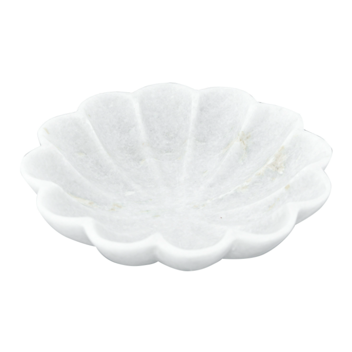 Carved Marble Flower Dish: 2nd Product View
