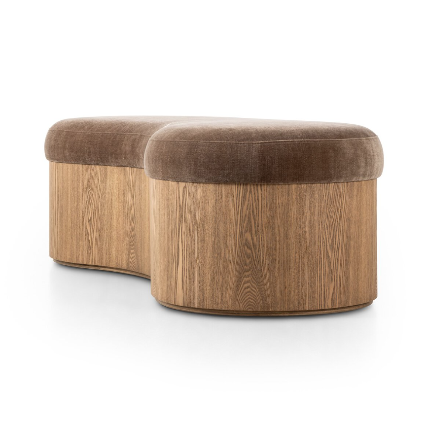 Celeste Accent Bench: Product Corner View