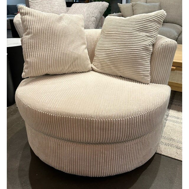 Swivel Chair in Cream - shop unique finds at the City Home Outlet