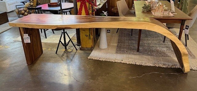 Chamcha Bent Wood Table: Available at City Home PDX Outlet