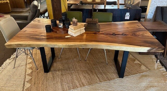 Chamcha Wood Dining Table - Final Sale: Product View