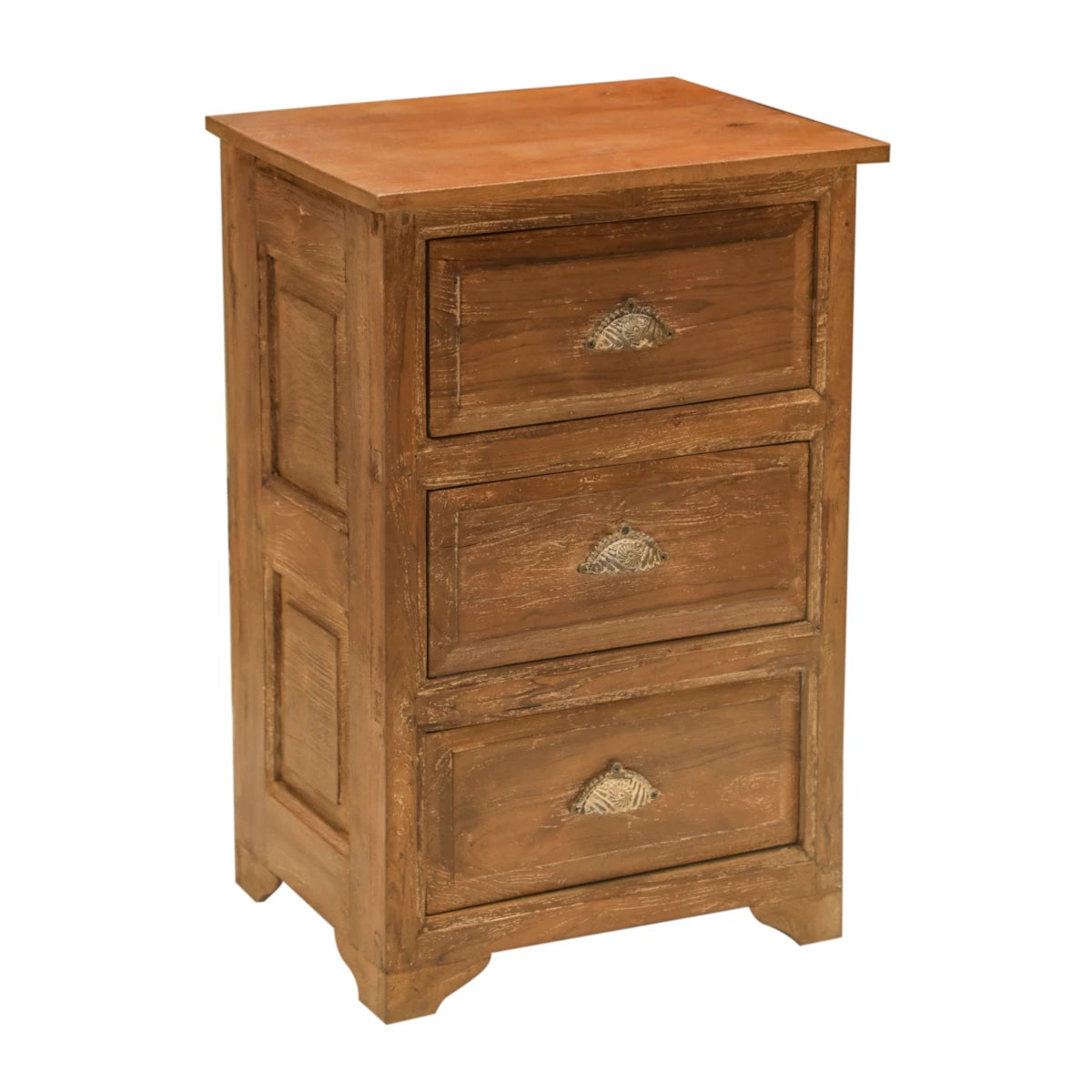 Teak Chest with Drawers-Style C: Product View