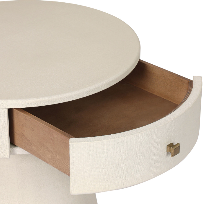 Chiro Nightstand: Up-Close Open Drawer View