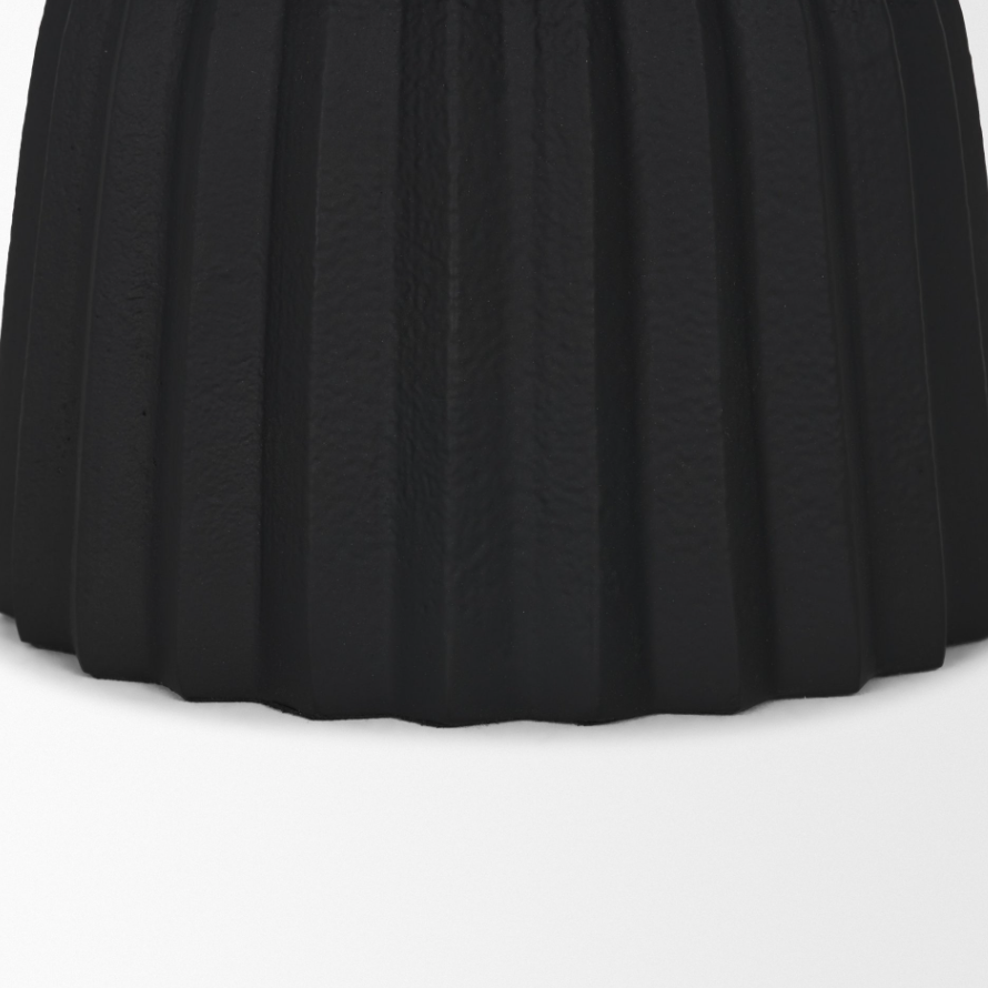 Ciaran Fluted Bowl: Up-Close Pedestal Base View